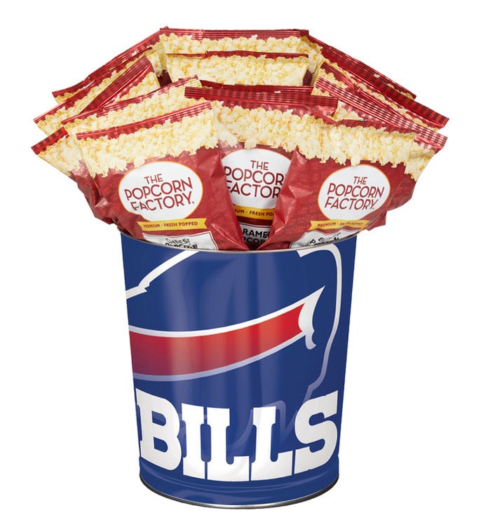 Buffalo Bills 3-Flavor Popcorn Tins
